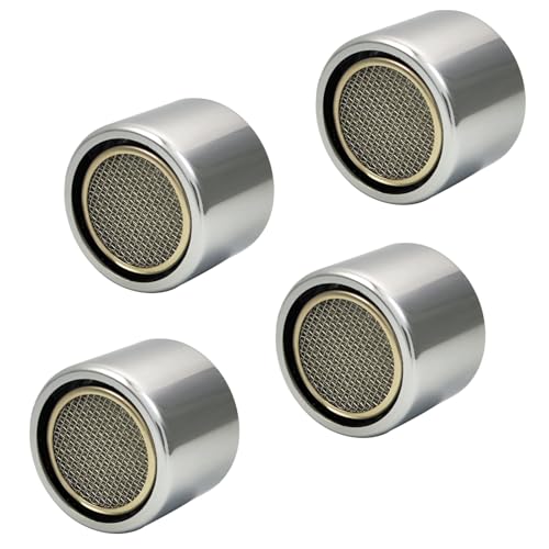 TSBSHum Female 4PCS Bathroom Sink Aerator 2.2 GPM Brass Stainless Steel Replacement