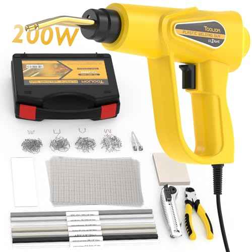 TOOLIOM 200W PORTABLE Plastic Welder - 110V Weld Kit, Welding Gun, 800PCS Staples - Bumper Repair, Plastic Stapler