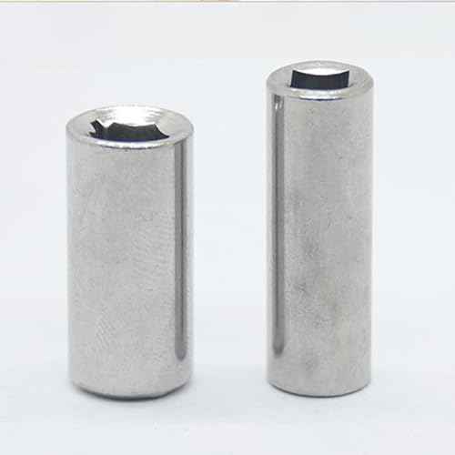 6 Pack 1/4 Square to 1/4 Hex Adapter Drive Bit Socket Holder Extension Sleeve Magnetic Female Shank Converter for Ratchet Driver to Screwdriver Bits Handles Motorcycle Tool Set