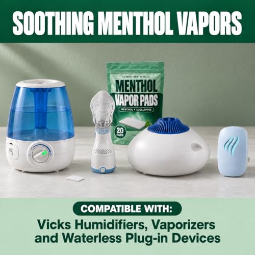 Menthol Vapour Pads for Humidifiers & Vaporizers – Berkland 20 Pack