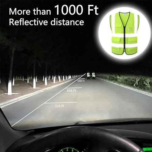 Reflective Safety Vest for Men Women Construction Vest Meet ANSI/ISEA Standard