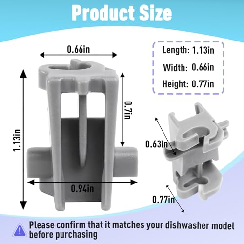 MEG64438801 2Pcs Dishwasher Rack Fixing Clips Compatible with LG & More