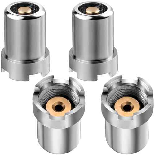 4pcs Threaded Adapters, Stainless Steel Thread Screw Converter, Soldering Iron Adapter Connector Accessories for Circuit Board Check Repair- Silver