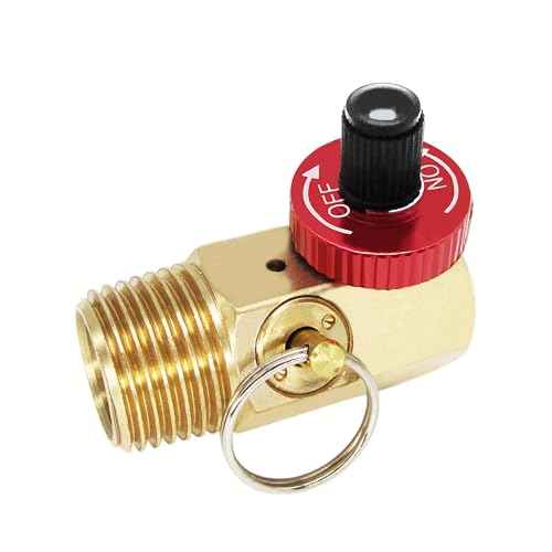 Portable Air Tank Manifold with Fill Port, Aluminum Valve and Relief Bypass, 1/2" MNPT for Air Tank x 1/4" FNPT for Hose x 1/8" FNPT for Gauge