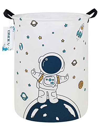 Round Collapsible Astronaut Space Laundry Hamper for Teens and Adults - Star Astronaut
