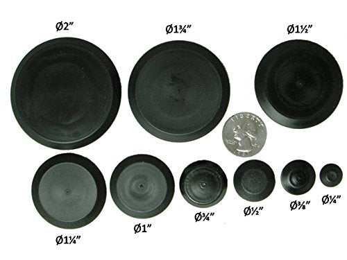 50-Piece Plastic Plug Set - Auto Body Plugs for Round Holes - Sheet Metal & Hole Plugs - Automotive