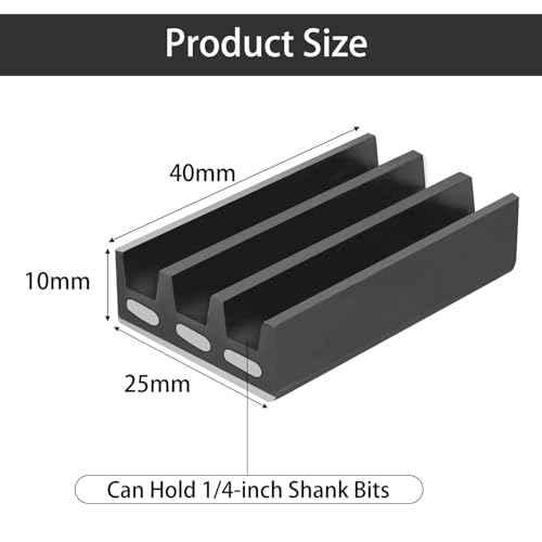 2pcs Magnetic Drill Bit Holders for Impact Driver, Powerful Magnet Screwdriver Bit Holder Drill Accessory Hold Screw Driver Bits Self Adhesive Driver Attachment Carry Up to 6 Driver Bits