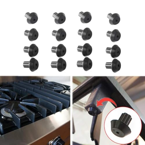 Stove Grate Rubber Feet 16 Pack – High-Temp Anti-Slip Replacement Pads