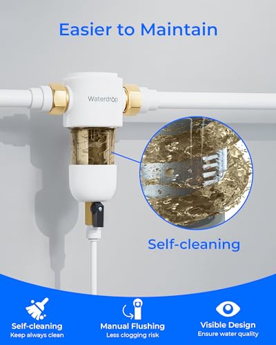 Waterdrop PF01 Spin Down Sediment Filter 50 Micron, Stainless Steel, NSF Certified