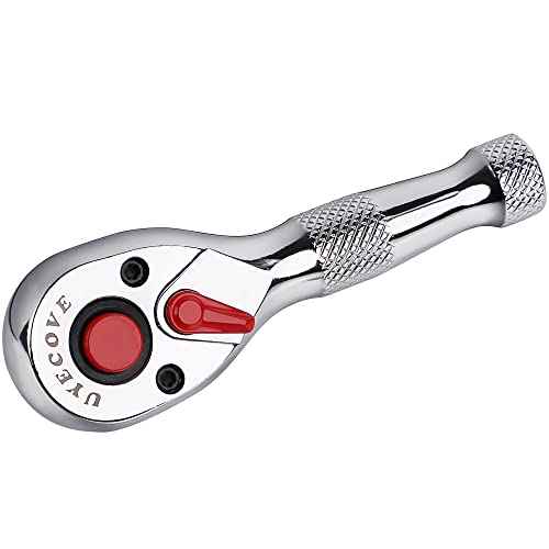 3/8 Inch Drive Ratchet Wrench - 72-Tooth, Reversible Cr-Mo Colorful Head - 4.02''/10.2cm