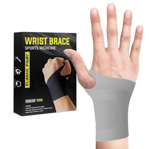 DR.SPRING Adjustable Wrist Brace & Wrist Protector for Carpal Tunnel, Arthritis & Tendonitis & Wrist Pain Relief, Breathable Moisture-Wicking Fabric with Durable hook-and-loop straps