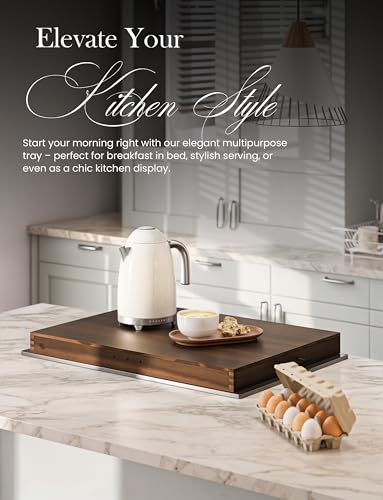 Tidita Walnut 30x22 inch Stove Top Cover & Noodle Board for Electric Stovetops