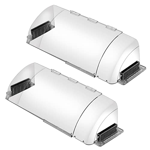 EKOCSIO 2 Pack Adjustable Magnetic Air Vent Deflectors - Transparent