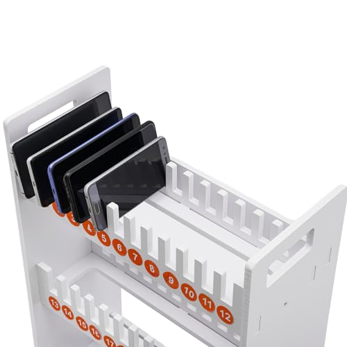 36-Slot Cell Phone Storage Cabinet - Durable PVC Lockers for Office & School