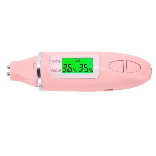 Facial Moisture Tester, Skin Hydration Tester Digital Skin Analyzer Hydration Monitor Water Oil Sensor Detector LCD Display Meter Face Care Device for Traveling Home Beauty Salon Gift Girls Women