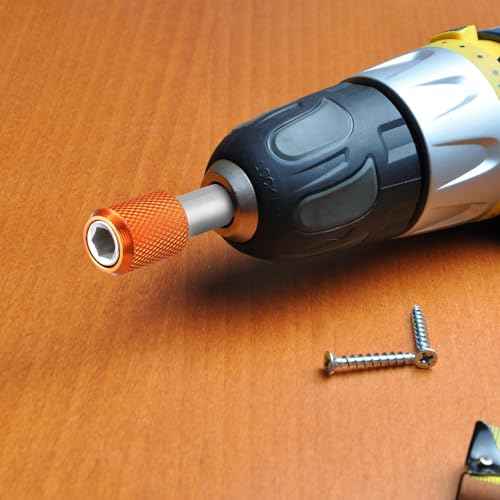 5 Pack Flexible Drill Bit Extension 1/4 Inch Magnetic Drill Bit Holder Tool Kit Hex Shank Quick Release Impact Driver Bit Set Magnetic Bit Holder Bar Socket Chuck Adapter for Nuts Screws