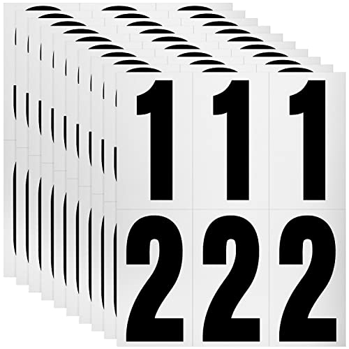 SUREFORU 1 Pack (60) Reflective House & Mailbox Numbers - Waterproof Adhesive Stickers for Home, Door, Car, Business Signage