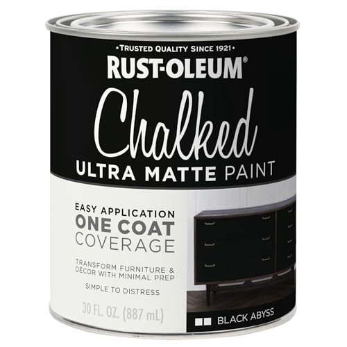 Rust-Oleum Chalked All-in-One Ultra Matte Black Abyss Spray Paint 30oz