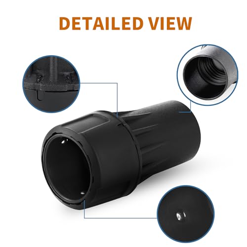 DWV9000 Universal Quick Connector for DeWalt Dust Extractors, 1-1/4 Inch Vacuum Hose Dust Collection Adapter, Vacuum Attachments Fits Sanders, Miter Saws, Table Saws, and Various Tools & Shrouds (1)