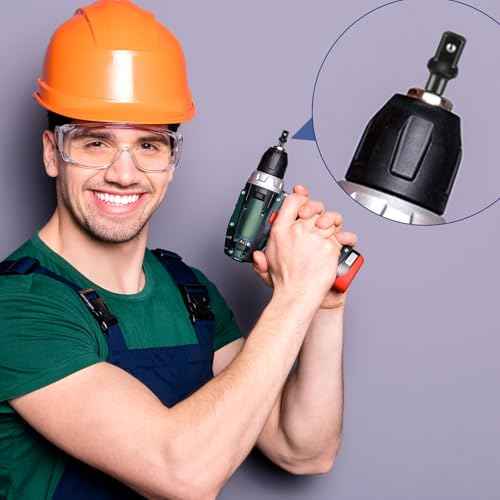 3/8 Impact Socket Adapter Set, 5PCS Black Drill Sockets Adapter 1/4 to 3/8 Drive Adapters Kit for Impact Driver Automotive DIY Extension Socket Bits Handle Nut Driver and Drills(3/8 Square Tip)