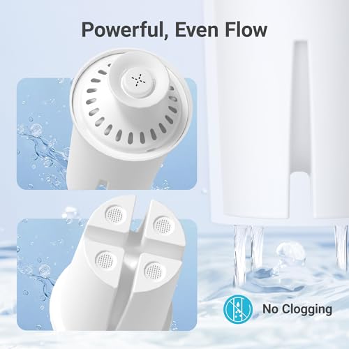 AQUA CREST 6-Pack Water Filter Replacement for Brita Pitchers & Dispensers - NSF Certified