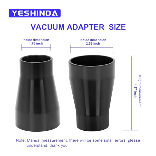 Table Saw Vacuum Adapter Fit for DWE7491 table saws and DXV10P workshop hoovers and connecting 2 1/2 "table saw outlet to 1 7/8" Shop Vac Hose,Replacement for Dewalt Dust Collector Accessories