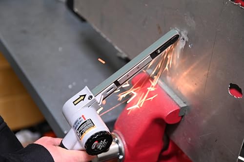 Astro Pneumatic 3037 Air Belt Sander 1/2" x 18" with 3 Belts - Variable Speed, Compact Design