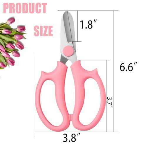 4 PCS Flower Scissors, Floral Shears Garden Pruning Shears Fruit Picking Trimming, Gardening Tool