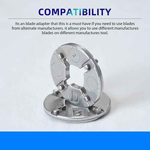 692496002 Oscillating Tool Adapter Compatible with jobmax heads R8223404 for Ryobi Blade Adapter Replacement PSL1MT01 MT100 NT1MT MT100G P570 P343-2 Pack