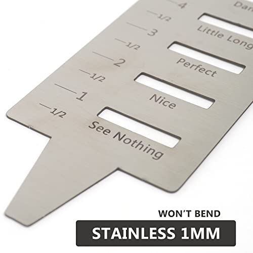 Grass Gauge Gardening Weeding Ultimate Lawn Tool Yard Landscaping Plant Growth Height Measurement Stainless Steel Ruler Gift for Lawn Enthusiast, Dad and Friends