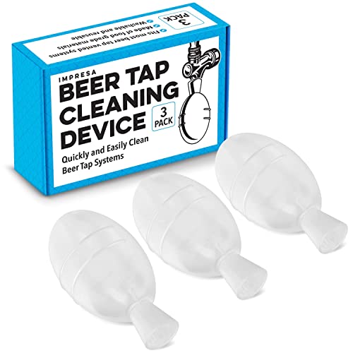 Impresa 3-Pack Beer Tap Ball Cleaning Device Kit for Draft Line Cleaning