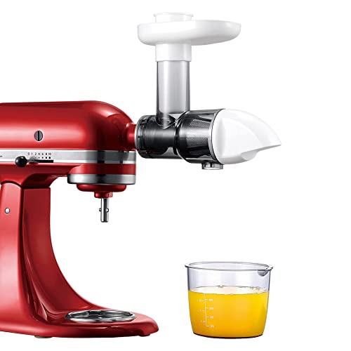 KITOART Masticating Juicer Attachment for KitchenAid Stand Mixers, White