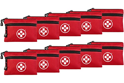 Swiss Safe 2-in-1 10 Pack Camping & Travel First Aid Kit - Comprehensive Emergency Medical Supplies