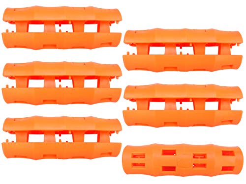 Snappy Grip Ergonomic Bucket Handles - Orange, 6 Pack
