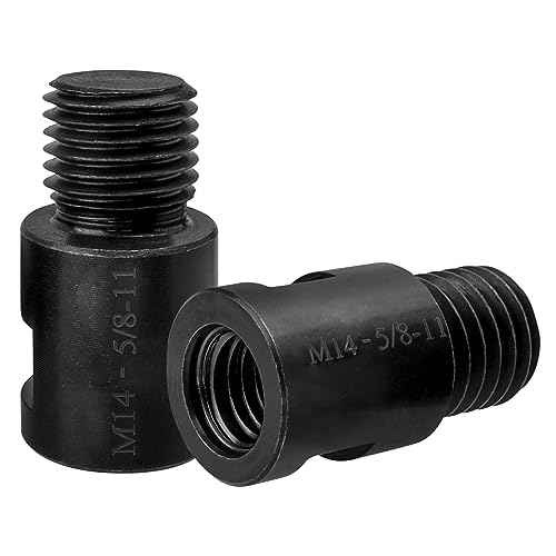 Yakamoz 2Pcs Angle Grinder Attachment M14 Female to 5/8"-11 Male Adapter Rotary Polisher M14 to 5/8"-11 Adaptor Converter Connecting Tool