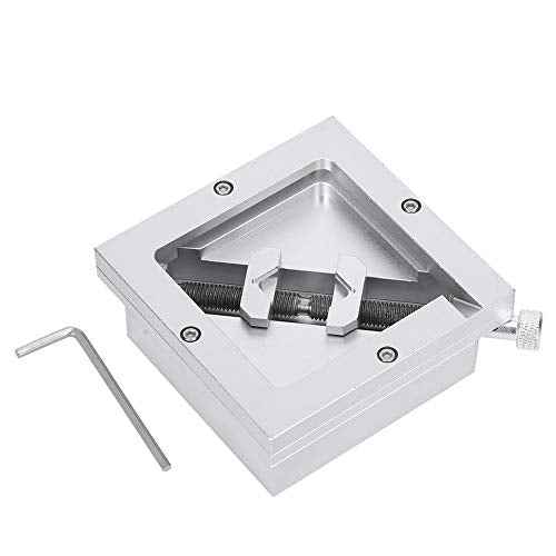 BGA Rework Station, Reballing Station HT-90 Diagonal Universal Solder Aluminum Alloy Rework Kit for Laptop CPU Mobile Phone Rework for Large Steel Mesh 9mm-43mm