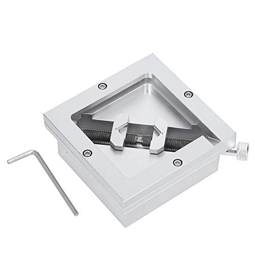 FTVOGUE HT-90 90x90mm BGA Reballing Station, Aluminum Alloy Rework Kit for 9-43mm BGA Chip, Universal Diagonal Stencil Solder Template