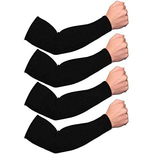 Geyoga 2 Pairs Forearm Sleeve for Men Women Arm Protectors for Thin Skin and Bruising Cut Dog Bite Resistant