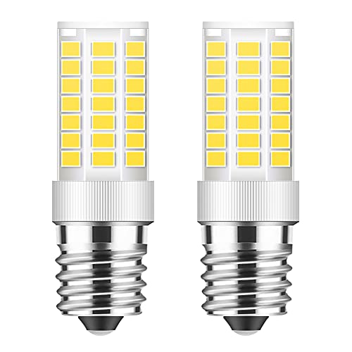 TAIYALOO E17 LED Dimmable Microwave Light Bulb 5W 6000K Daylight 40W Replacement 2-Pack