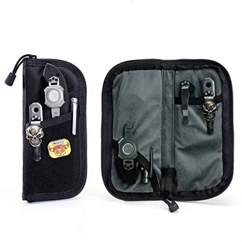 VIPERADE VE7 Tool Pouch for Men Nyon Small EDC Pouch with 4 Pockets Utility EDC Organiser with Patch Area DIY Best Protective Bag for Gears
