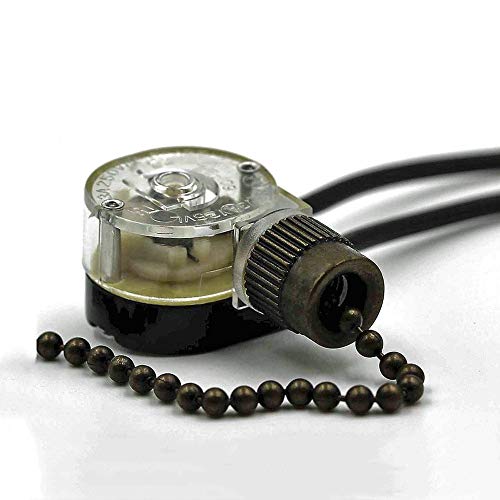 Pull Chain Zing Ear ZE-109 Ceiling Fan Switch 2-Pack Bronze DAYONE