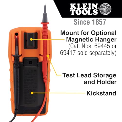 Klein Tools MM325 Digital Multimeter Manual-Ranging 600V AC/DC Voltage Tester