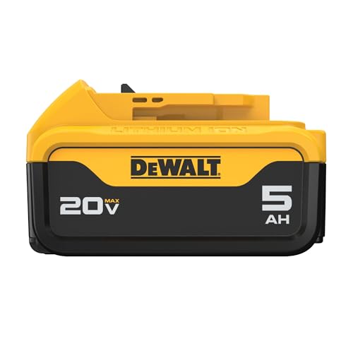 DEWALT 20V MAX Lithium-Ion Battery 5.0Ah, Compatible with 20V MAX Tools, DC B205, 1 Count