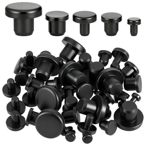 50PCS Silicone Rubber Hole Plugs Set - Assorted Sizes for Sealing Drains and Tubes