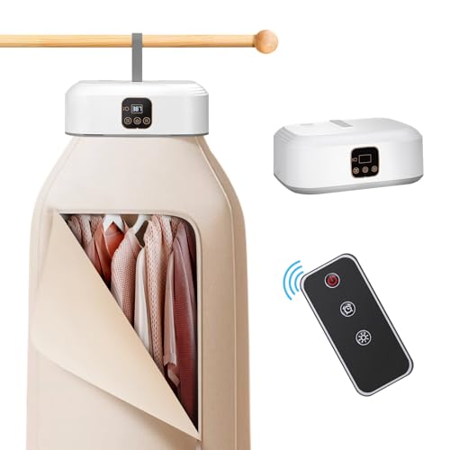 Rolitwils Portable Clothes Dryer - Standard Model Compact Foldable Electric Travel & Home Drying Machine with Remote