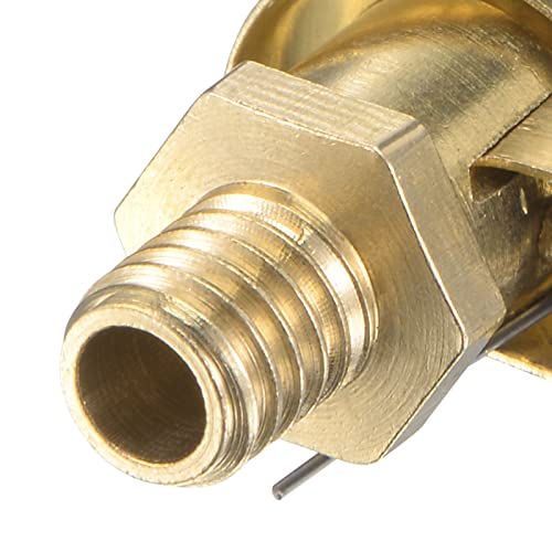 uxcell Spring Grease Oil Cup Cap M6x1 Male Thread Copper Machine Parts 4Pcs