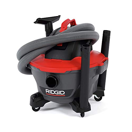 RIDGID RT0600 NXT 6-Gallon Wet Dry Shop Vacuum with Casters, 4.25 Peak HP, Pro Locking Hose - Vacuum Cleaner