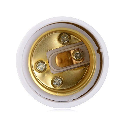 Onite 2 Pack GU24 to E27/E26 Light Bulb Adapter - Converts Pin Base to Standard Screw-in Socket