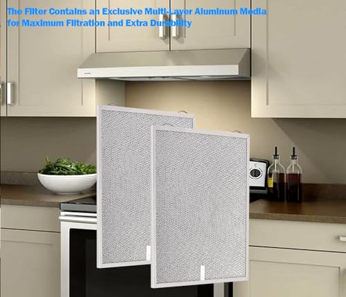 Imengnie S99010430-002 Range Hood Filter 2-Pack 5-Layer Aluminum Grease Filter Replacement