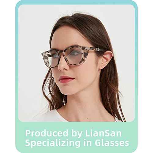 LianSan Oversize Anti-Fog Safety Glasses for Nurses, Z87.1 Certified Goggles for Women, Square UV Protection